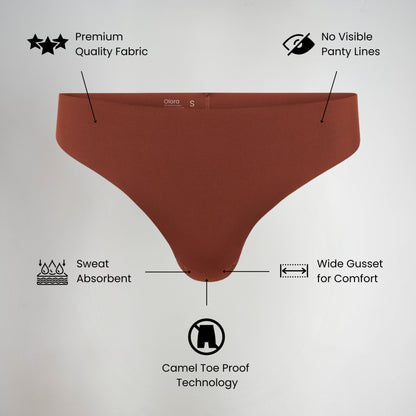 Invisible Camel Toe Thong Mid Rise